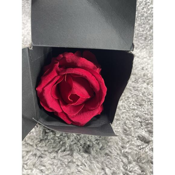 Noble Rose Ring Box Flower Heart Engagement Rose Ring Box Red Special Occasions - Picture 5 of 14